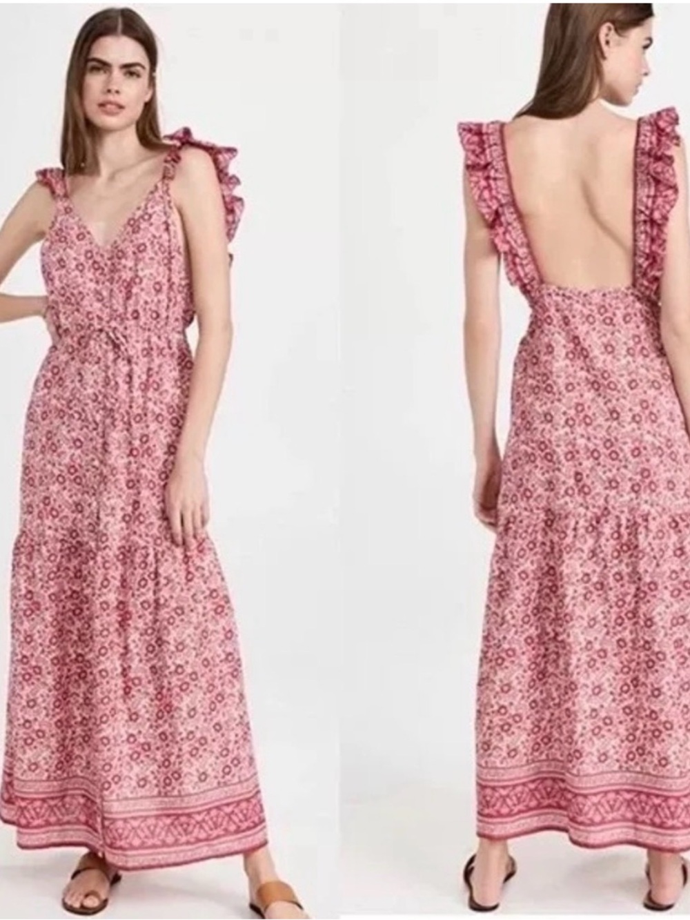 Faherty printed maxi dress